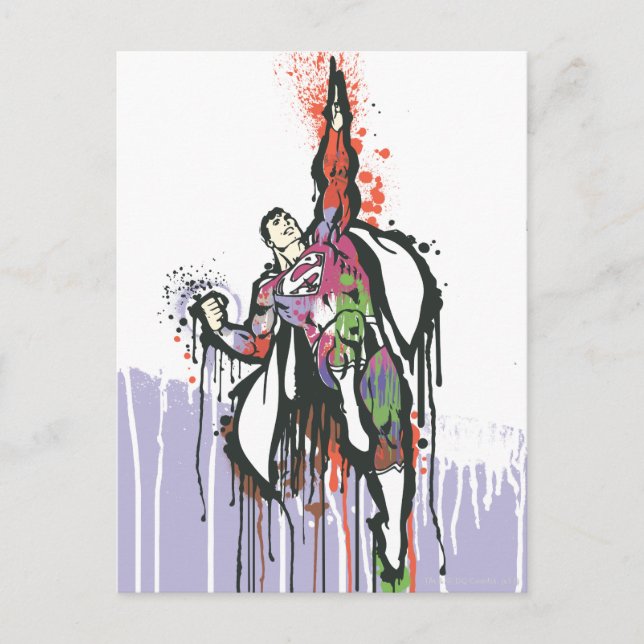 Superman Twisted Oskuld Poster Vykort (Framsida)