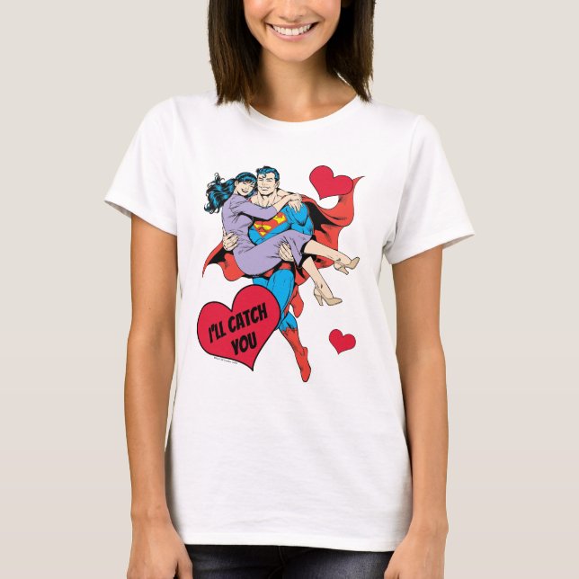 Superman Valentindagen | Jag hämtar dig T Shirt (Framsida)