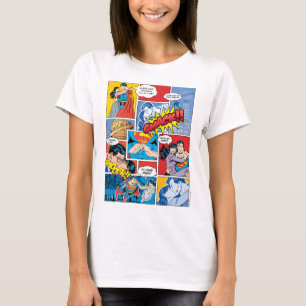 Superman Valentindagen   Tecknad Bok Collage T Shirt