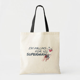 Superman Valentines dag Jag flödar för dig Tygkasse