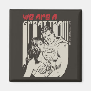 Superman Valentines dag Vi är en Underbarare gru Magnet