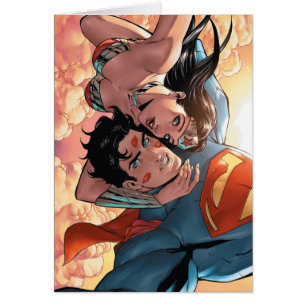 Superman/ Woman Tecknad Cover #11 Variant Hälsningskort