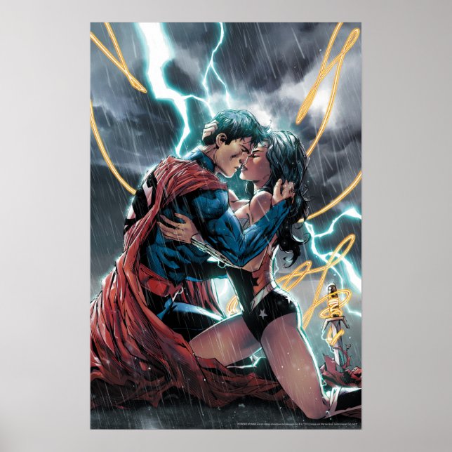 Superman/ Woman Tecknad Promotional Art Poster (Framsidan)