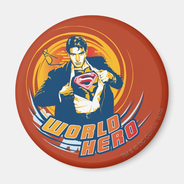 Superman World Hero Magnet (Framsidan)