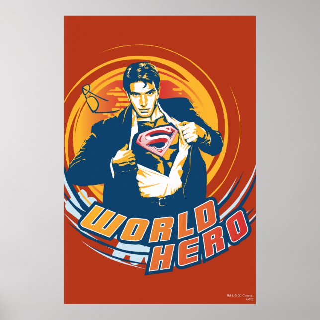 Superman World Hero Poster (Framsidan)