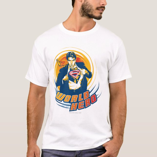 Superman World Hero Tee Shirt (Framsida)