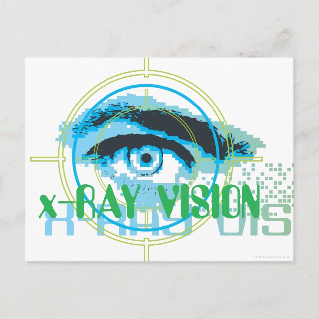 Superman Xray Vision Vykort (Framsida)