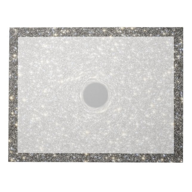 SuPermanassiv Black Hål i Mitten i en galaxi. Anteckningsblock (Framsida)