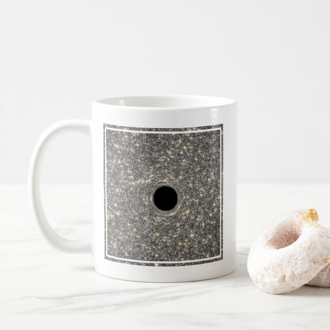 SuPermanassiv Black Hål i Mitten i en galaxi. Kaffemugg (Med munk)