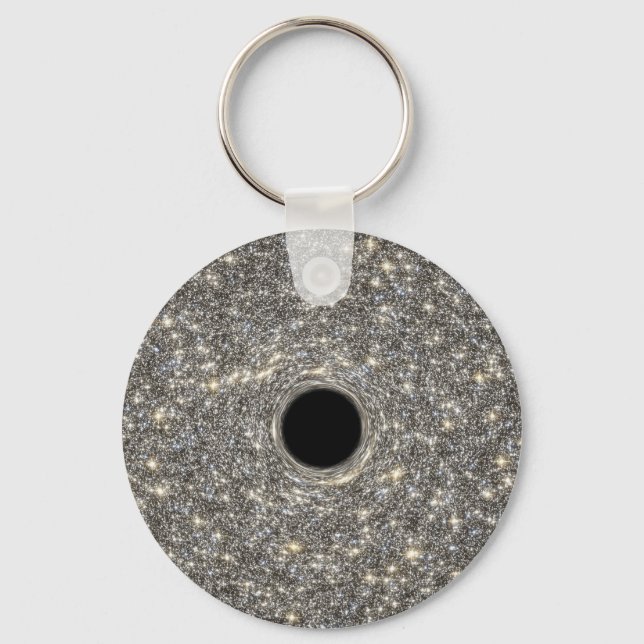 SuPermanassiv Black Hål i Mitten i en galaxi. Nyckelring (Framsida)