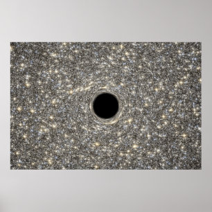 SuPermanassiv Black Hål i Mitten i en galaxi. Poster