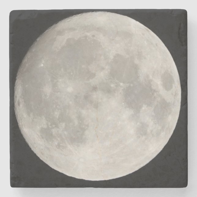 Supermåne i svart himlar stenunderlägg (Framsidan)