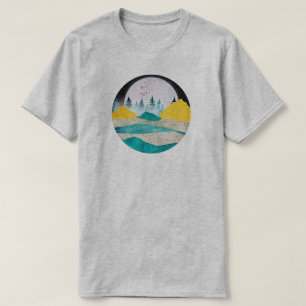 Supermåne Stigande Landskap T Shirt