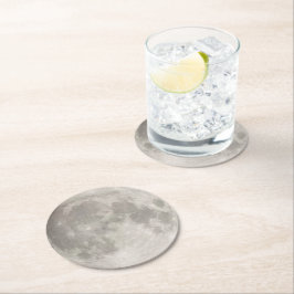 Supermåne Underlägg Papper Rund
