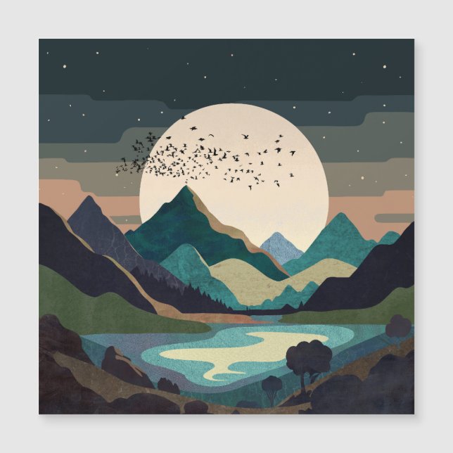 Supermånen vid Sjö (Framsida)