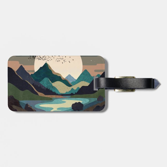 Supermånen vid Sjö Bagagebricka (Baksida Vågrät)