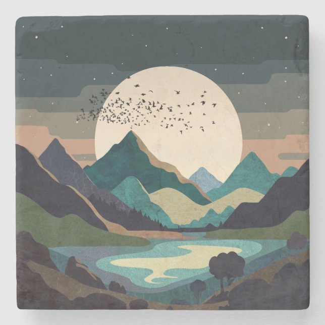 Supermånen vid Sjö Stenunderlägg (Framsidan)