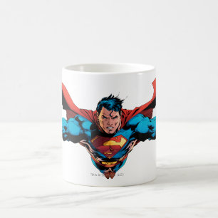 Supermanliga flygrörelser kaffemugg
