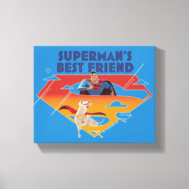 Supermans bästa vän canvastryck (Framsida)