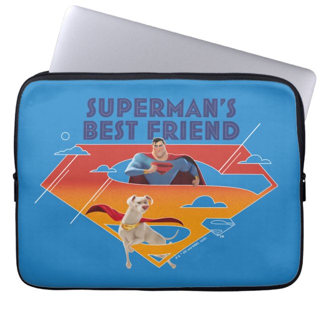 Supermans bästa vän laptop fodral (Framsidan)