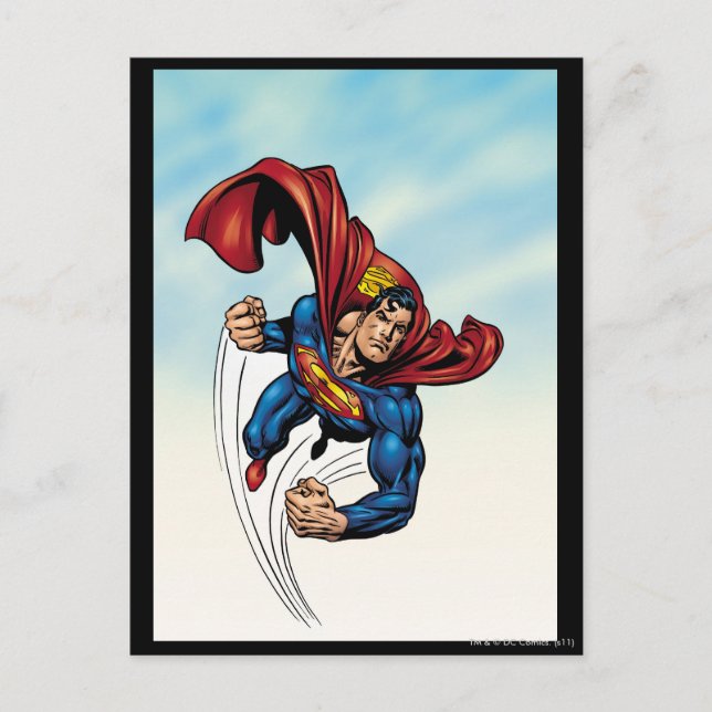Supermanschett genom luft vykort (Framsida)
