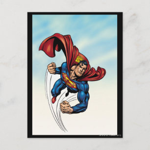Supermanschett genom luft vykort