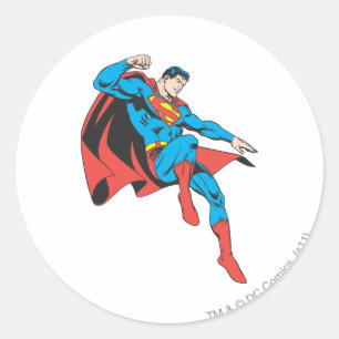 Supermanslandskap ljusa runt klistermärke