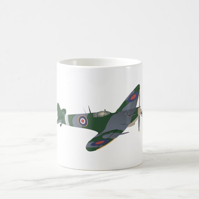 Supermarine Spitfire Fighter Aircraft Kaffemugg (Center)