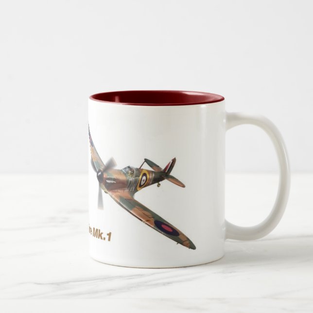 Supermarine Spitfire mug Två-Tonad Mugg (Höger)