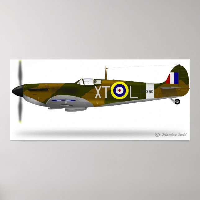Supermarine Spitfire Poster (Framsidan)
