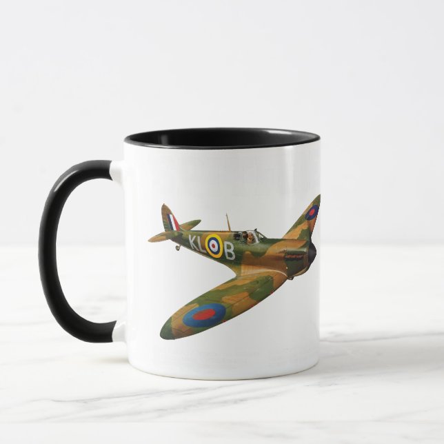 Supermarine Spitfire | WW2 Plane Mugg (Vänster)
