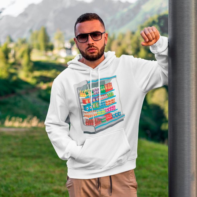 Supermarket Dairy Fridge Hoodie (Skapare uppladdad)