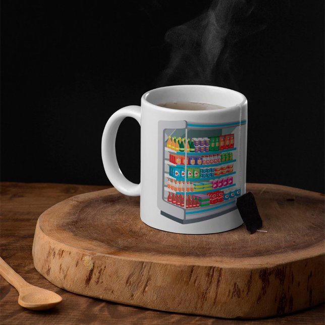 Supermarket Dairy Fridge Kaffemugg (Skapare uppladdad)