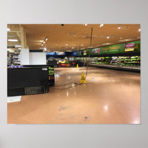 Supermarket Liminal Space Poster