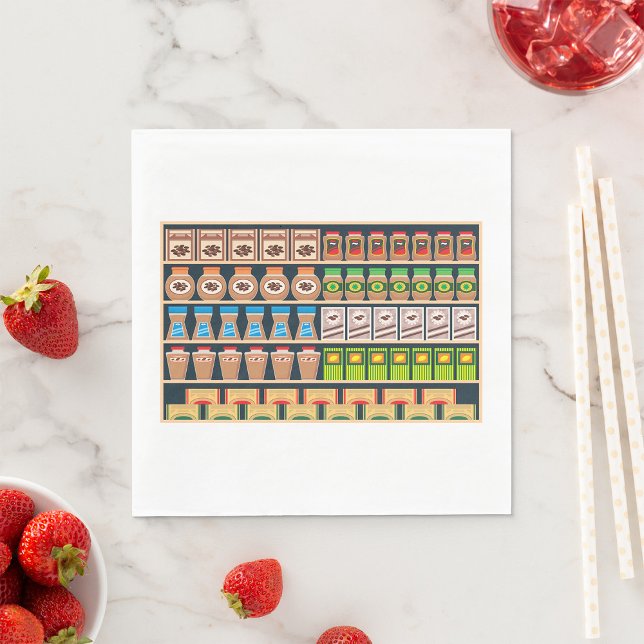 Supermarket Shelf Papper Napkins Pappersservett (Skapare uppladdad)