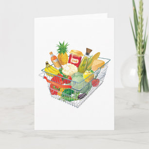 Supermarket Shopping Basket Kort