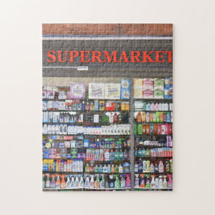 Supermarket Window, Kensington, London, Förenade k Pussel