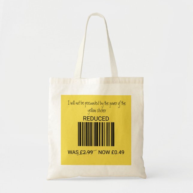 Supermarketshopping bag tygkasse (Framsidan)