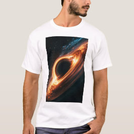 Supermassivt svart hål ackretionsskiva rymdkonst t shirt