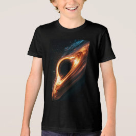 Supermassivt svart hål ackretionsskiva rymdkonst t shirt