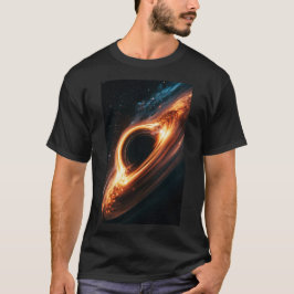 Supermassivt svart hål ackretionsskiva rymdkonst t shirt