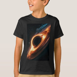 Supermassivt svart hål ackretionsskiva rymdkonst t shirt