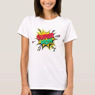 SUPERMMA FÖR tecknad Stil-popup-bilder Retro Red G T Shirt