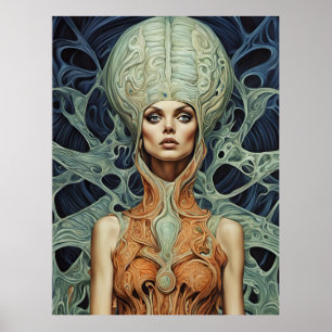 Supermodell Alien Woman Poster