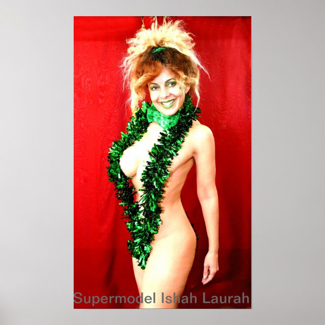 Supermodell Ishah Laurah Lycklig St. Patrick's Day Poster (Framsidan)