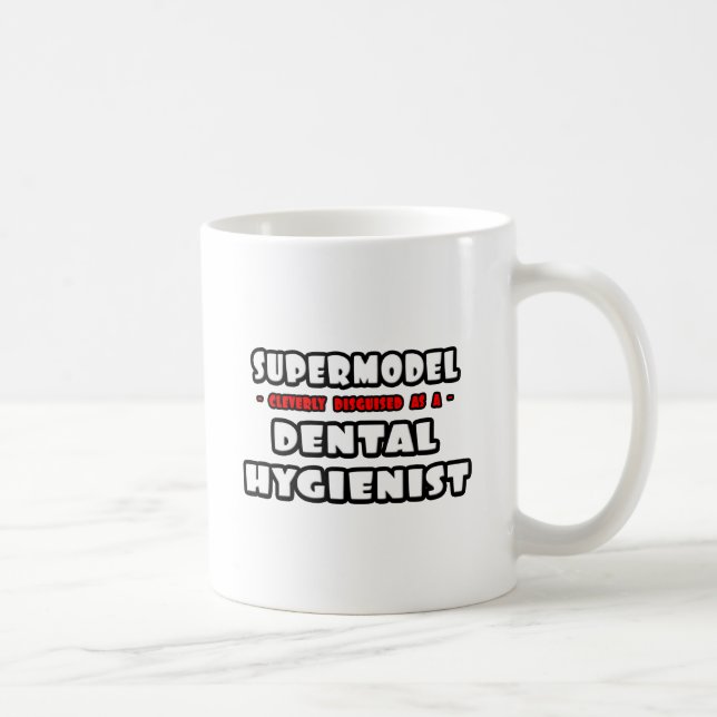 Supermodell... Tandhygienist Kaffemugg (Höger)