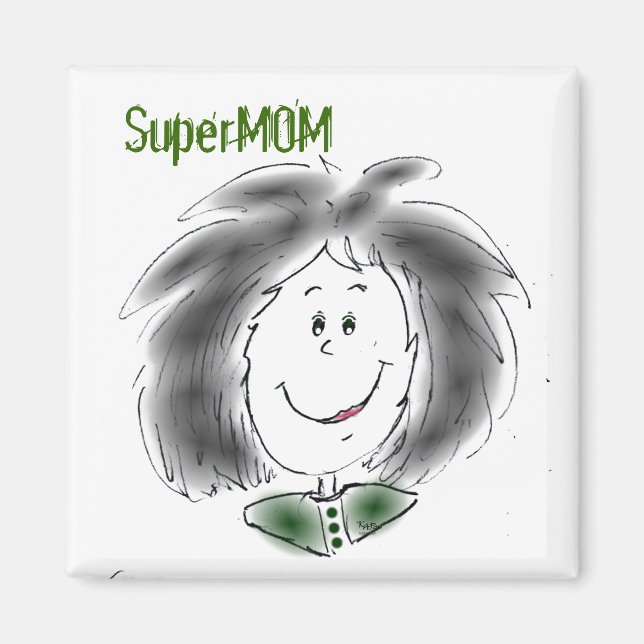 SuperMOM-magnet Magnet (Framsidan)