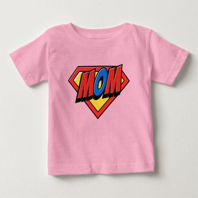 Supermom Mother's Day T Shirt (Framsida)