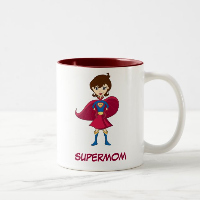 SUPERMOM Två-Tonad MUGG (Höger)