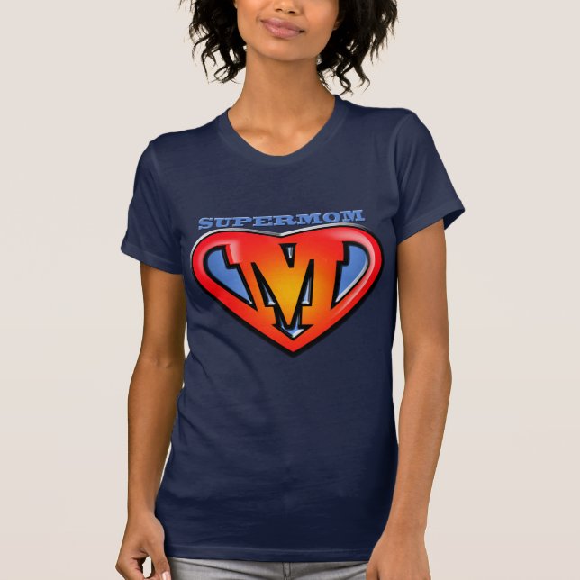 SUPERMOMskjorta T-shirt (Framsida)